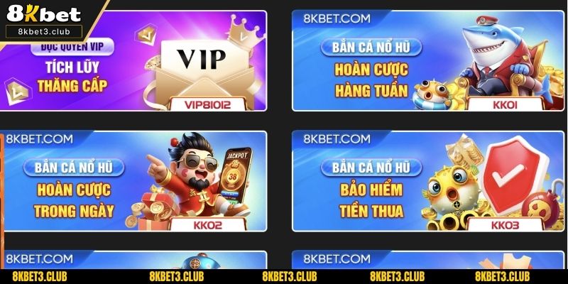 Các chương trình sẽ áp dụng riêng cho người dùng mới hoặc thành viên đã đăng ký