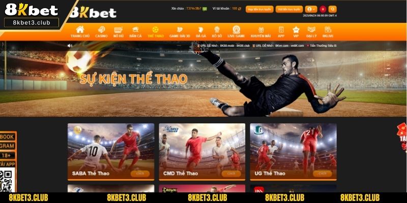 Những đặc điểm nổi trội nhất của sảnh thể thao 8KBET