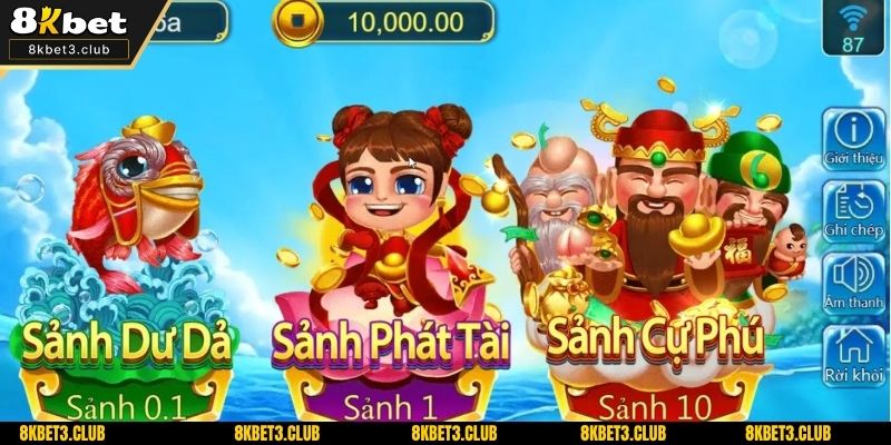 Tam Tiên Bắn Cá nổi bật với 3 phòng chơi cho nhiều cấp độ